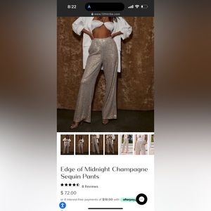 Midnight champagne pant - sold out online